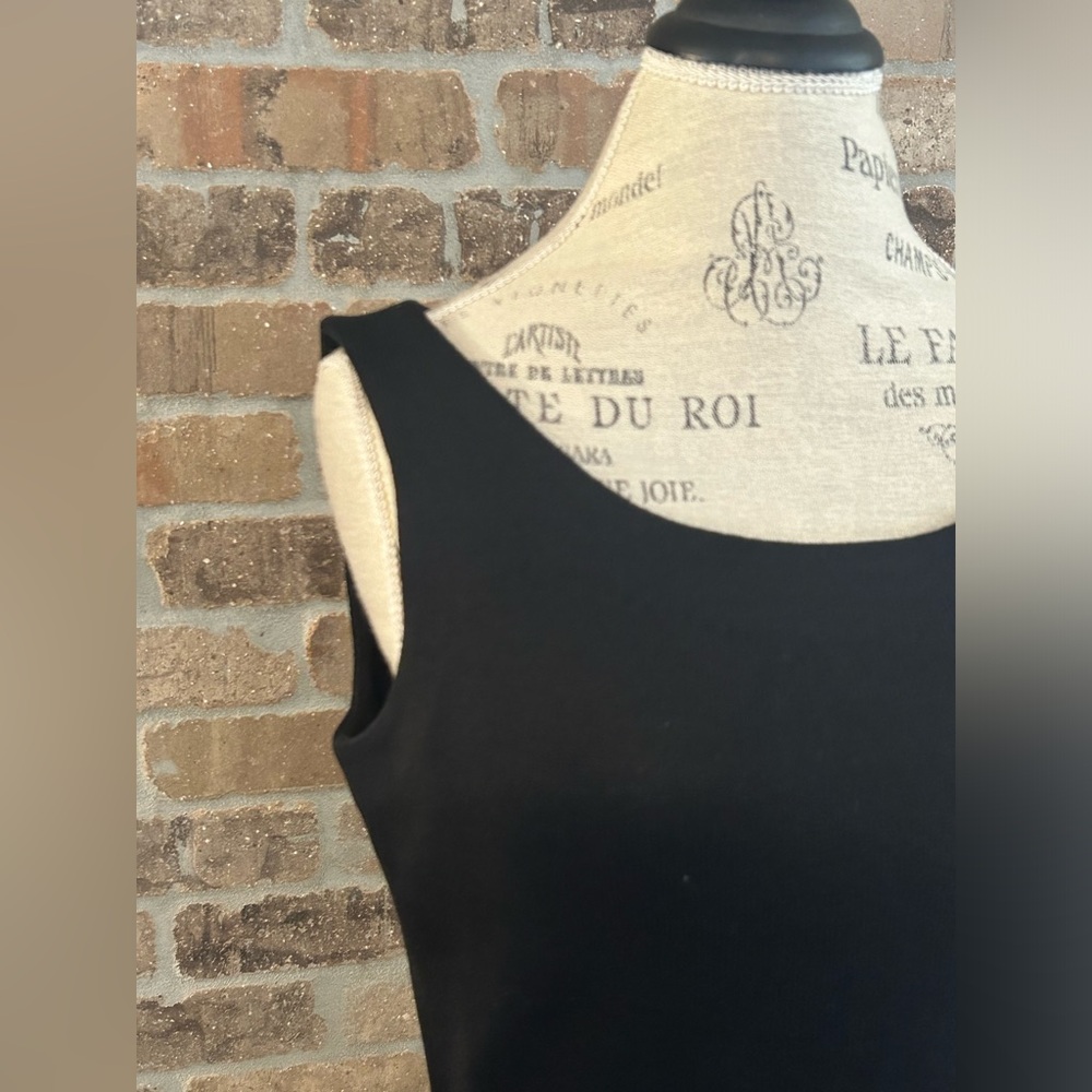 Elegant Black Sleeveless Dress - Picture 6 of 9